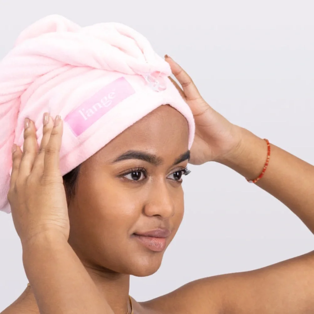 L’ange Blush Hair Wrap Towel